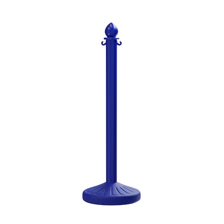 Blue Plastic Stanchion, 2.5 In Diameter